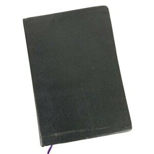 Naves Topical Bible Black Bonded Leather Thumb Indexed Gilt Edge Vintage 1962